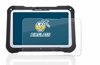 Abbildung des Geräts Panasonic Toughbook FZ-G2 mit einer Vielzahl des Displayschutzes.