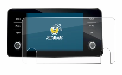 Abbildung des Geräts Skoda Bolero 2020 Infotainment System 8" mit einer Vielzahl des Displayschutzes.