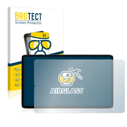 Vorderseite einer Produktverpackung mit dem Markenlogo BROTECT. Daneben ist das Gerät Xiaomi Mi Pad 5 (im Querformat) mit dem 