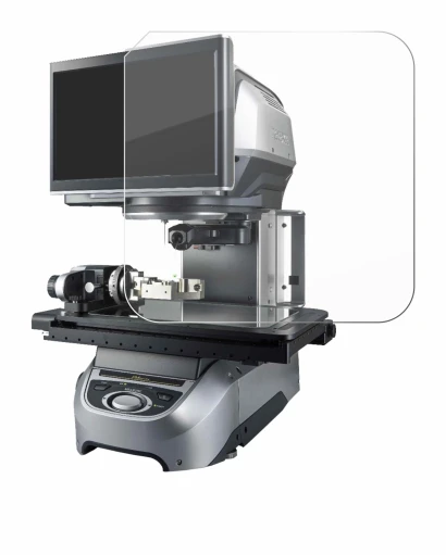 Abbildung des Geräts Keyence IM-7020 Glasplatte mit einer Vielzahl des Displayschutzes.