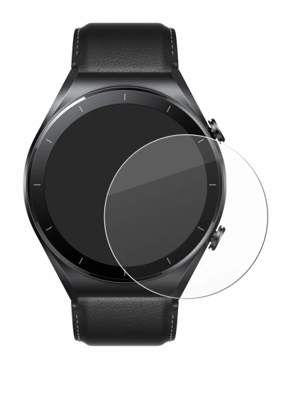Abbildung des Geräts Xiaomi Watch S1 mit einer Vielzahl des Displayschutzes.