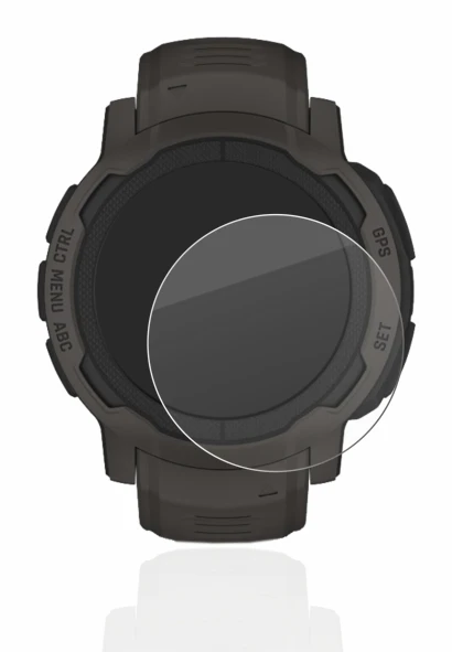 Abbildung des Geräts Garmin Instinct 2 mit einer Vielzahl des Displayschutzes.