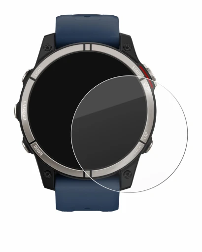 Abbildung des Geräts Garmin quatix 7 mit einer Vielzahl des Displayschutzes.