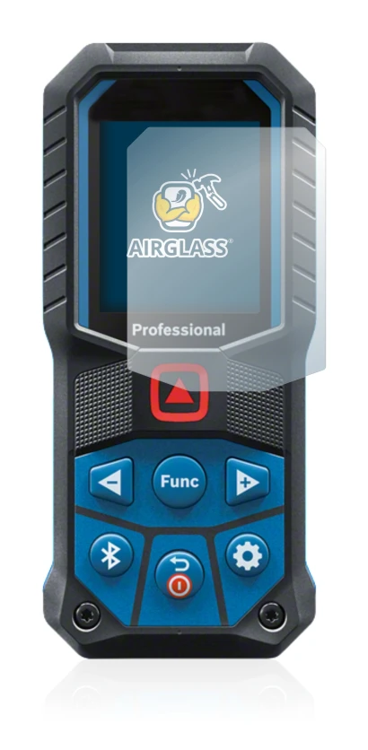 Abbildung des Geräts Bosch GLM 50-27 C mit einer Vielzahl des Displayschutzes.