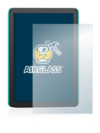 Abbildung des Geräts Amazon Kindle Kids (2022) mit einer Vielzahl des Displayschutzes.