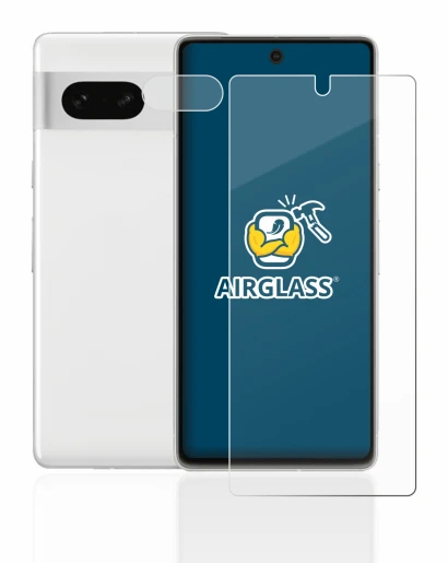 Abbildung des Geräts Google Pixel 7 (Display+Kamera) mit einer Vielzahl des Displayschutzes.