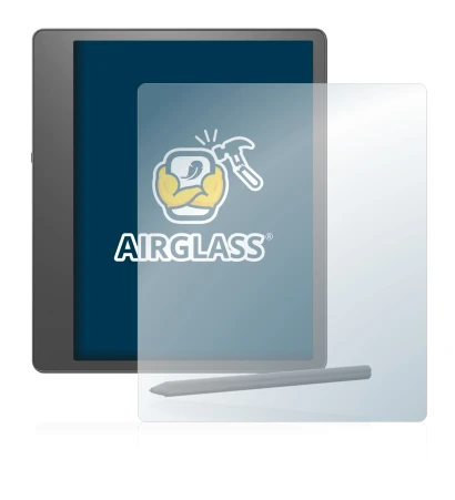 Abbildung des Geräts Amazon Kindle Scribe mit einer Vielzahl des Displayschutzes.