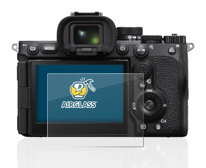 Abbildung des Geräts Sony Alpha 7R V / a7R V mit einer Vielzahl des Displayschutzes.
