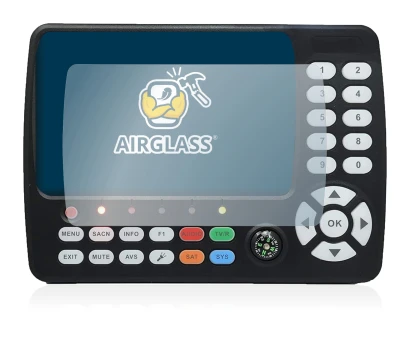 Abbildung des Geräts Satlink ST-5150 DVB-S/S2/T/T2/C mit einer Vielzahl des Displayschutzes.