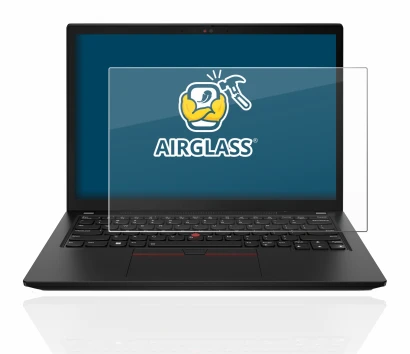 Abbildung des Geräts Lenovo ThinkPad X13 Gen 3 mit einer Vielzahl des Displayschutzes.