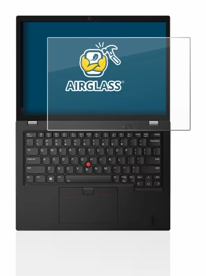 Abbildung des Geräts Lenovo Thinkpad L13 Gen 3 mit einer Vielzahl des Displayschutzes.