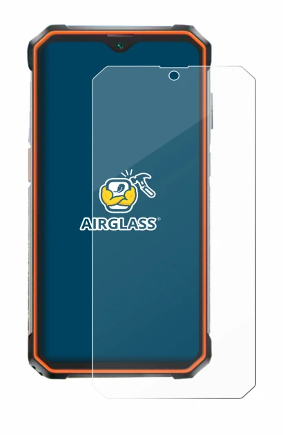 Abbildung des Geräts Blackview BV9200 mit einer Vielzahl des Displayschutzes.