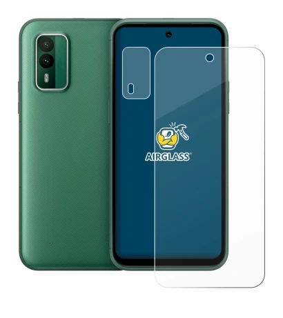 Abbildung des Geräts Nokia XR21 (Display+Kamera) mit einer Vielzahl des Displayschutzes.