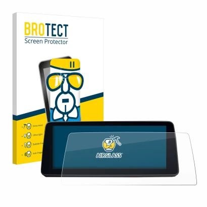 Vorderseite einer Produktverpackung mit dem Markenlogo BROTECT. Daneben ist das Gerät BMW 5 G30/G31 2017-2019 mit dem zugehöri