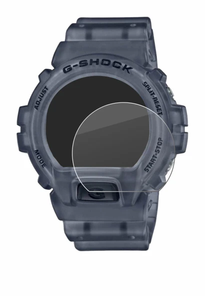 Abbildung des Geräts Casio G-Shock DW-6900 mit einer Vielzahl des Displayschutzes.