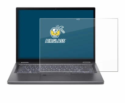 Abbildung des Geräts Acer Aspire 5 Spin 14 mit einer Vielzahl des Displayschutzes.