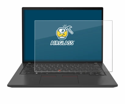Abbildung des Geräts Lenovo ThinkPad T16 Gen 3 mit einer Vielzahl des Displayschutzes.