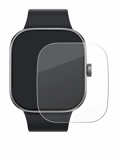 Abbildung des Geräts Xiaomi Redmi Watch 4 mit einer Vielzahl des Displayschutzes.