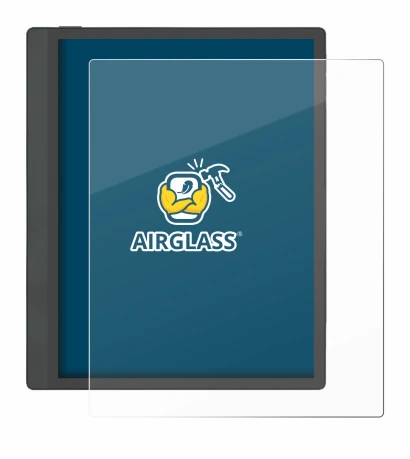 Abbildung des Geräts Boox Tab Ultra C Pro mit einer Vielzahl des Displayschutzes.