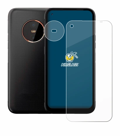 Abbildung des Geräts Gigaset GX6 Pro (Display+Kamera) mit einer Vielzahl des Displayschutzes.