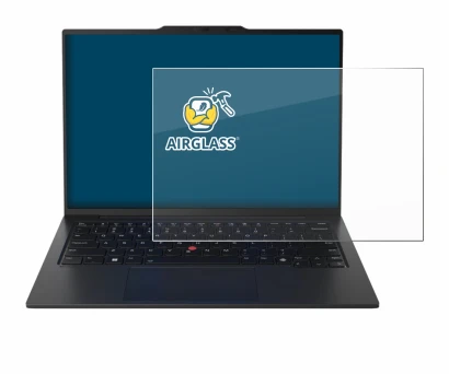 Abbildung des Geräts Lenovo ThinkPad X1 Carbon Gen 12 14" mit einer Vielzahl des Displayschutzes.