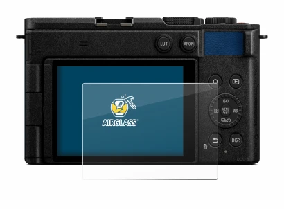 Abbildung des Geräts Panasonic Lumix DC-S9 mit einer Vielzahl des Displayschutzes.