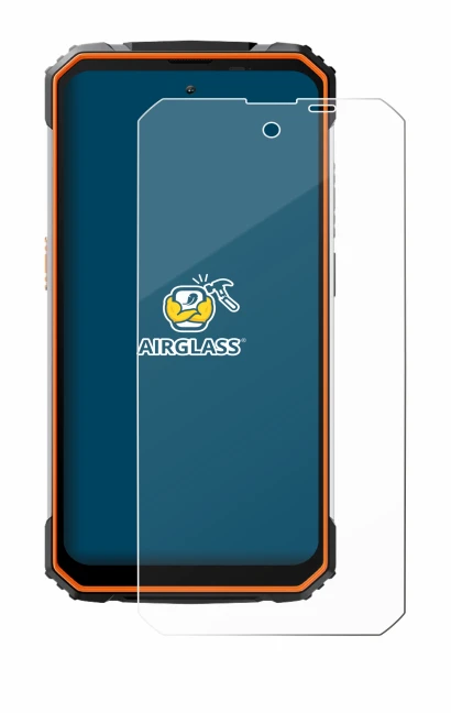 Abbildung des Geräts Blackview BV8100 mit einer Vielzahl des Displayschutzes.