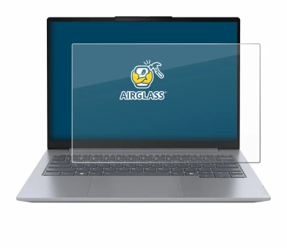 Abbildung des Geräts Lenovo ThinkBook 14 Gen 7 mit einer Vielzahl des Displayschutzes.