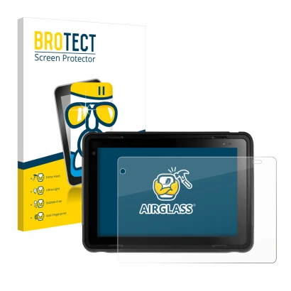 Vorderseite einer Produktverpackung mit dem Markenlogo BROTECT. Daneben ist das Gerät Texa Axone Voice mit dem zugehörigen Dis