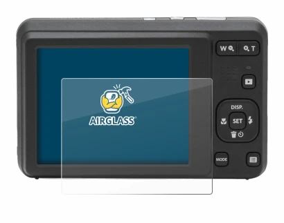 Abbildung des Geräts Kodak Pixpro FZ55 mit einer Vielzahl des Displayschutzes.