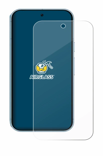 Abbildung des Geräts Google Pixel 9 mit einer Vielzahl des Displayschutzes.