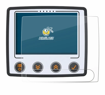 Abbildung des Geräts Skytraxx 5 Mini mit einer Vielzahl des Displayschutzes.