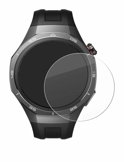 Abbildung des Geräts Huawei Watch GT 5 Pro (46 mm) mit einer Vielzahl des Displayschutzes.