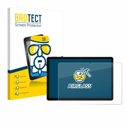 Vorderseite einer Produktverpackung mit dem Markenlogo BROTECT. Daneben ist das Gerät Doogee U11 mit dem zugehörigen Displaysc