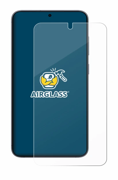 Abbildung des Geräts Samsung Galaxy S25 mit einer Vielzahl des Displayschutzes.