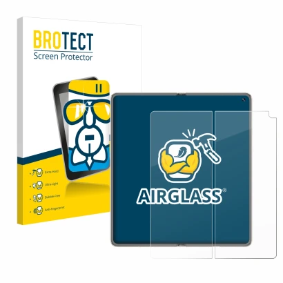 Vorderseite einer Produktverpackung mit dem Markenlogo BROTECT. Daneben ist das Gerät Huawei Mate X6 (Inneres Display) mit dem