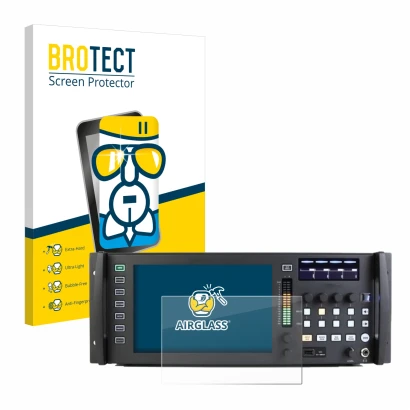 Vorderseite einer Produktverpackung mit dem Markenlogo BROTECT. Daneben ist das Gerät Behringer Wing Rack mit dem zugehörigen 