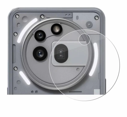 Abbildung des Geräts Nothing Phone (3a) Pro (NUR Kameraschutz) mit einer Vielzahl des Displayschutzes.