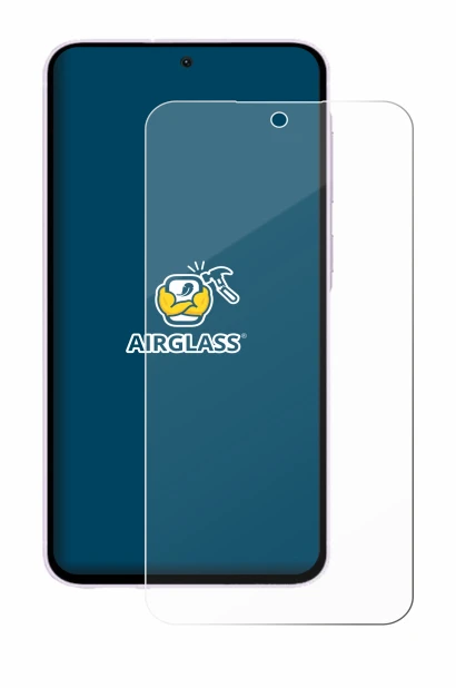 Abbildung des Geräts Samsung Galaxy A56 5G Enterprise Edition mit einer Vielzahl des Displayschutzes.