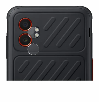 Abbildung des Geräts Samsung Galaxy XCover 7 Pro (NUR Kameraschutz) mit einer Vielzahl des Displayschutzes.