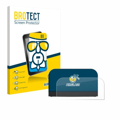 Vorderseite einer Produktverpackung mit dem Markenlogo BROTECT. Daneben ist das Gerät Nintendo Switch 2 Station mit dem zugehö