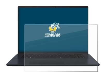 Abbildung des Geräts ASUS Vivobook 18 M1807 mit einer Vielzahl des Displayschutzes.