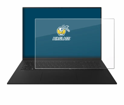 Abbildung des Geräts LG gram 17" 2025 mit einer Vielzahl des Displayschutzes.
