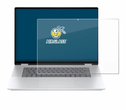 Abbildung des Geräts HP OmniBook X Flip 16-aX mit einer Vielzahl des Displayschutzes.