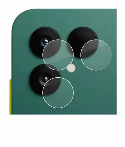 Abbildung des Geräts Fairphone 6 (NUR Kamera) mit einer Vielzahl des Displayschutzes.