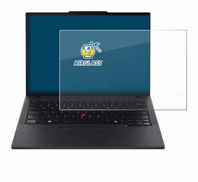 Abbildung des Geräts Lenovo ThinkPad T14 Gen 6 mit einer Vielzahl des Displayschutzes.