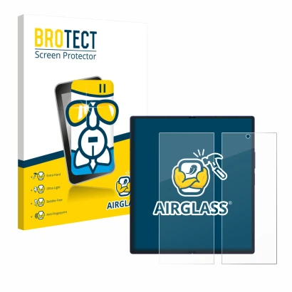 Vorderseite einer Produktverpackung mit dem Markenlogo BROTECT. Daneben ist das Gerät Samsung Galaxy Z Fold 7 (Inneres Display