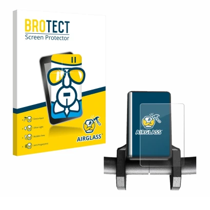 Vorderseite einer Produktverpackung mit dem Markenlogo BROTECT. Daneben ist das Gerät Joyor S10-S V2 mit dem zugehörigen Displ