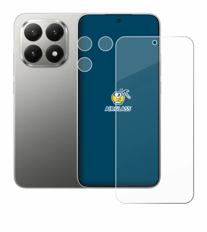 Abbildung des Geräts Xiaomi 15T (Display+Kamera) mit einer Vielzahl des Displayschutzes.