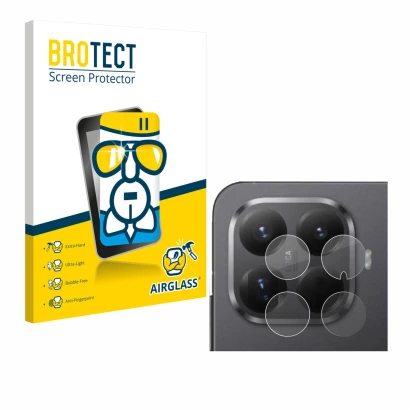 Vorderseite einer Produktverpackung mit dem Markenlogo BROTECT. Daneben ist das Gerät Xiaomi 15T Pro (NUR Kameraschutz) mit de